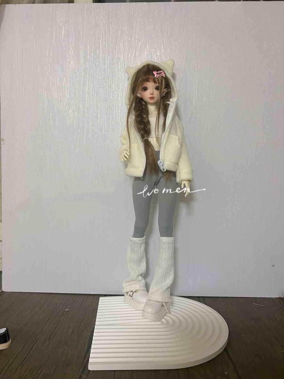 

BJD doll clothes suitable for 1/4 size suspender lace floral dress set doll accessories (3 points) 1-4size