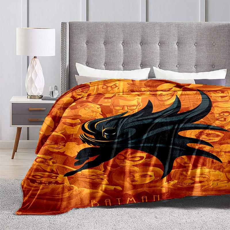 1pc Batman: The Animated Series Cartoon Blanket,Portable Throw for Travel & Camping, All Season Cozy Blanket,Ideal Gift