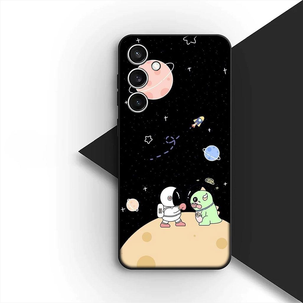 Cover for Xiaomi Poco C75 C65 C85 X7 X6 M8 F7 F8 Ultra F6 Pro MI PocoF7 Casing Silicone Phone Case Moon Astronaut Stars Art Poco X6