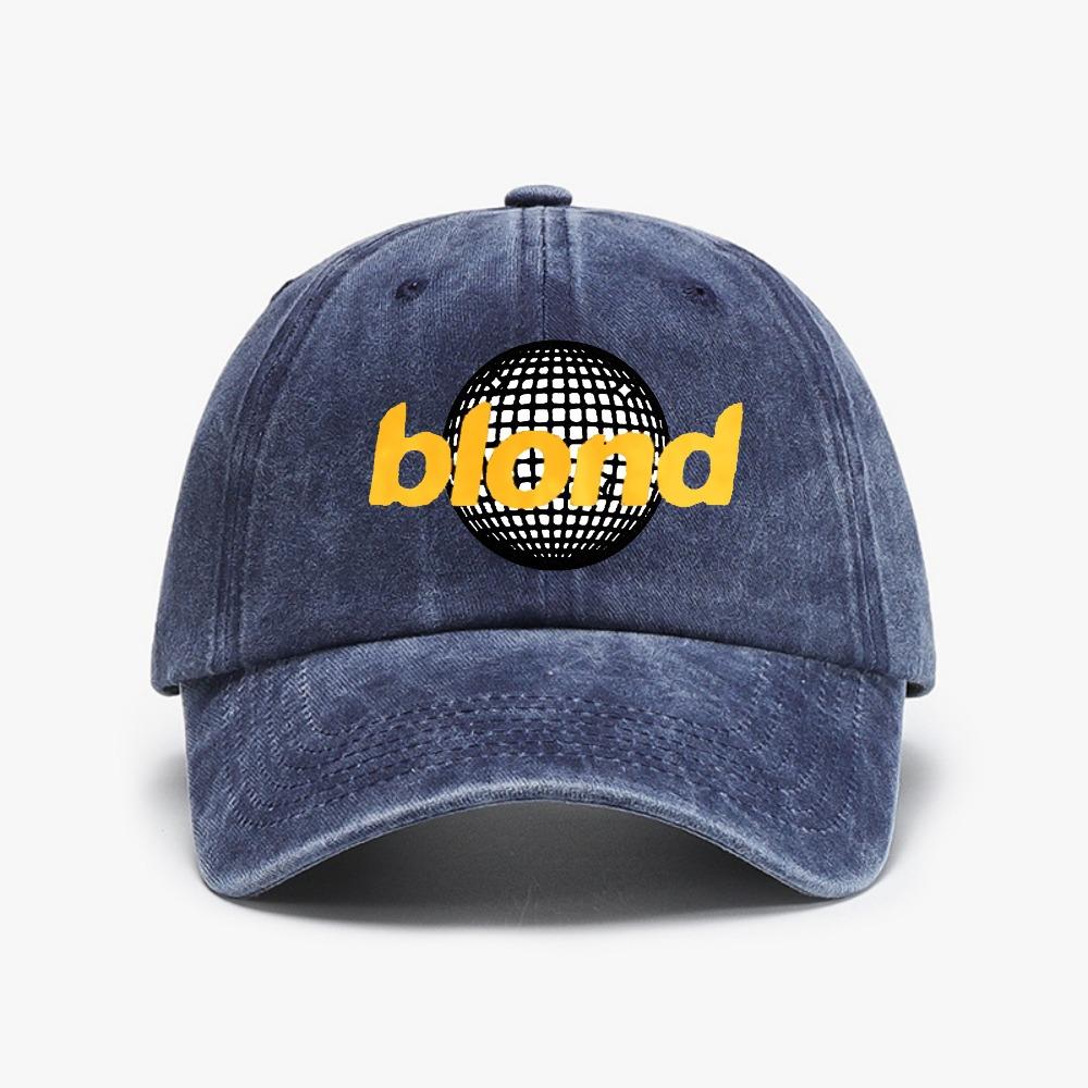 

Blonde Open Ocean Baseball Cap Fashion Distressed Denim Frank Hip Hop Rapper Caps Unisex Style Outdoor Summer Washed Cowboy Hat Adjustable