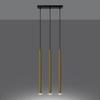 Pastel 3L Hanging Lamp, Gold Gloss