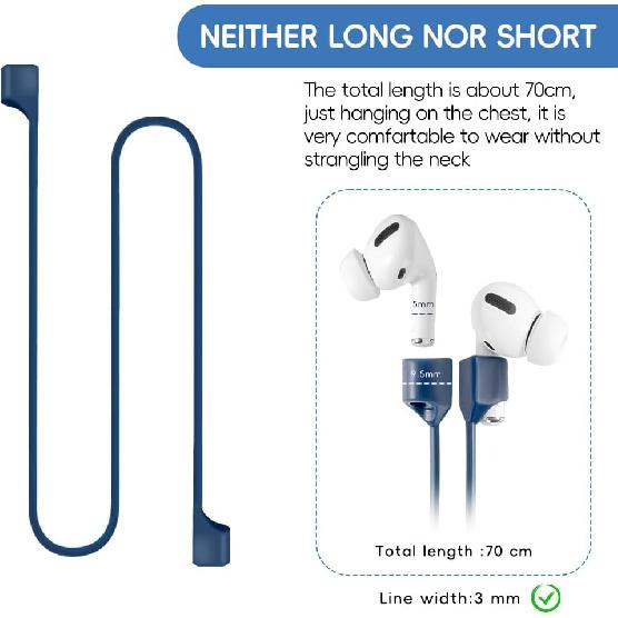 5 Pack Magnetic Anti-Lost Straps for AirPods,Ultra Strong Magnetic AirPods Strap Anti-Lost Neck Rope Cord,Soft Silicone Sports Lanyard Compatible