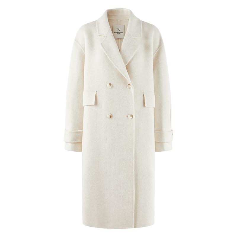 Women s 100% Lamb Wool Double-faced Coat M
