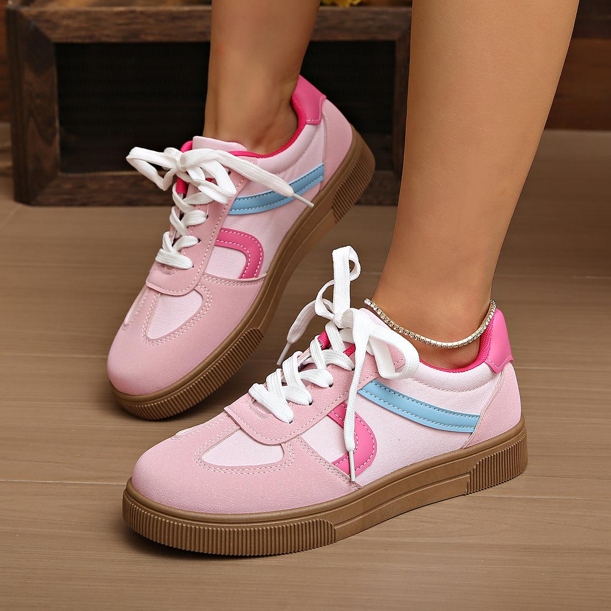 

Fashionable Women s Shoes Flat Lightweight Breathable Shoes Versatile Casual Sports Shoes 42 рожевий