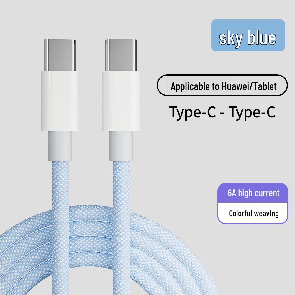 Enhanced Copper Core 2-in-1 Braided Cable: 66W Fast Charging for Apple 15 & Dual Type-C Devices