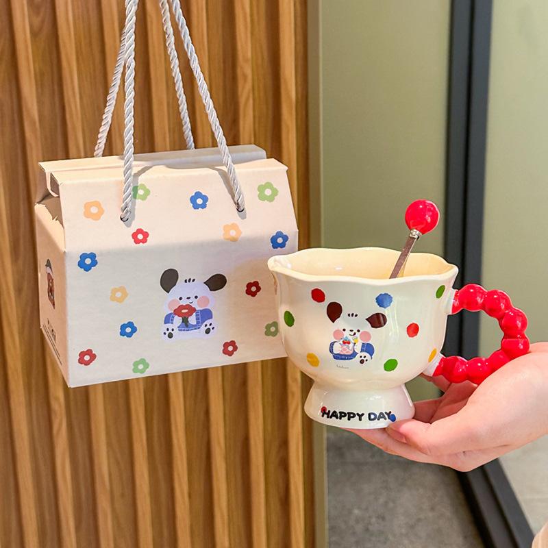 Vysoce hodnotný domácí hrnek Pacha dog keramický hrnek Dívčí hrnek na kávu Pár vodní hrnek Dárek k narozeninám