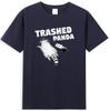 Trashed Panda Funny Drunk Lets Get Trashed Raccoon Meme Unisexs Tshirt