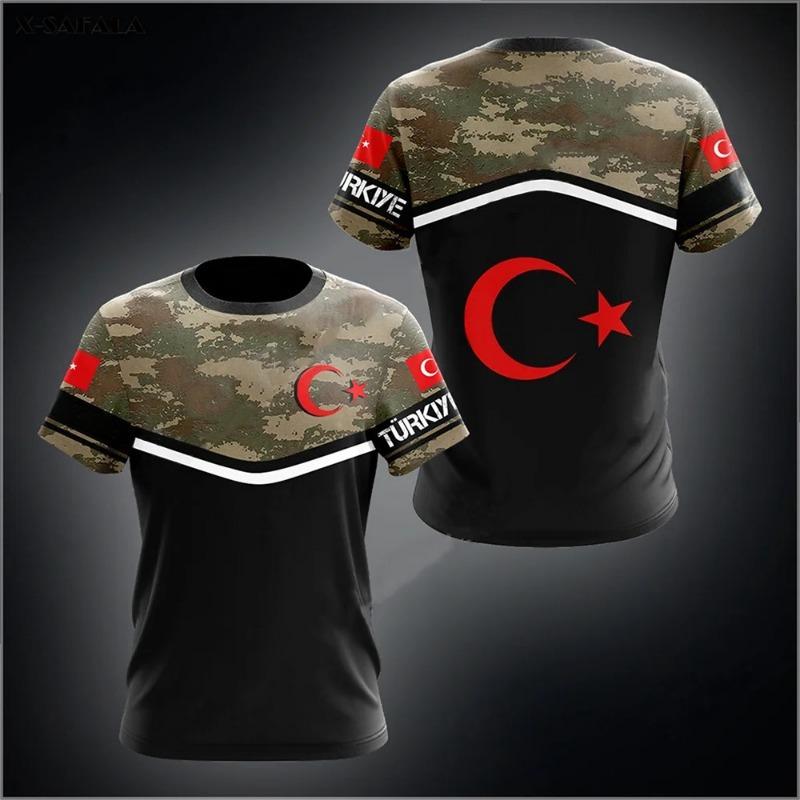 

Turkey Flag Sports Quick-dry Breathable Men Women T-Shirt Outdoor Street Football Jersey Team Match Summer Short Sleeve L