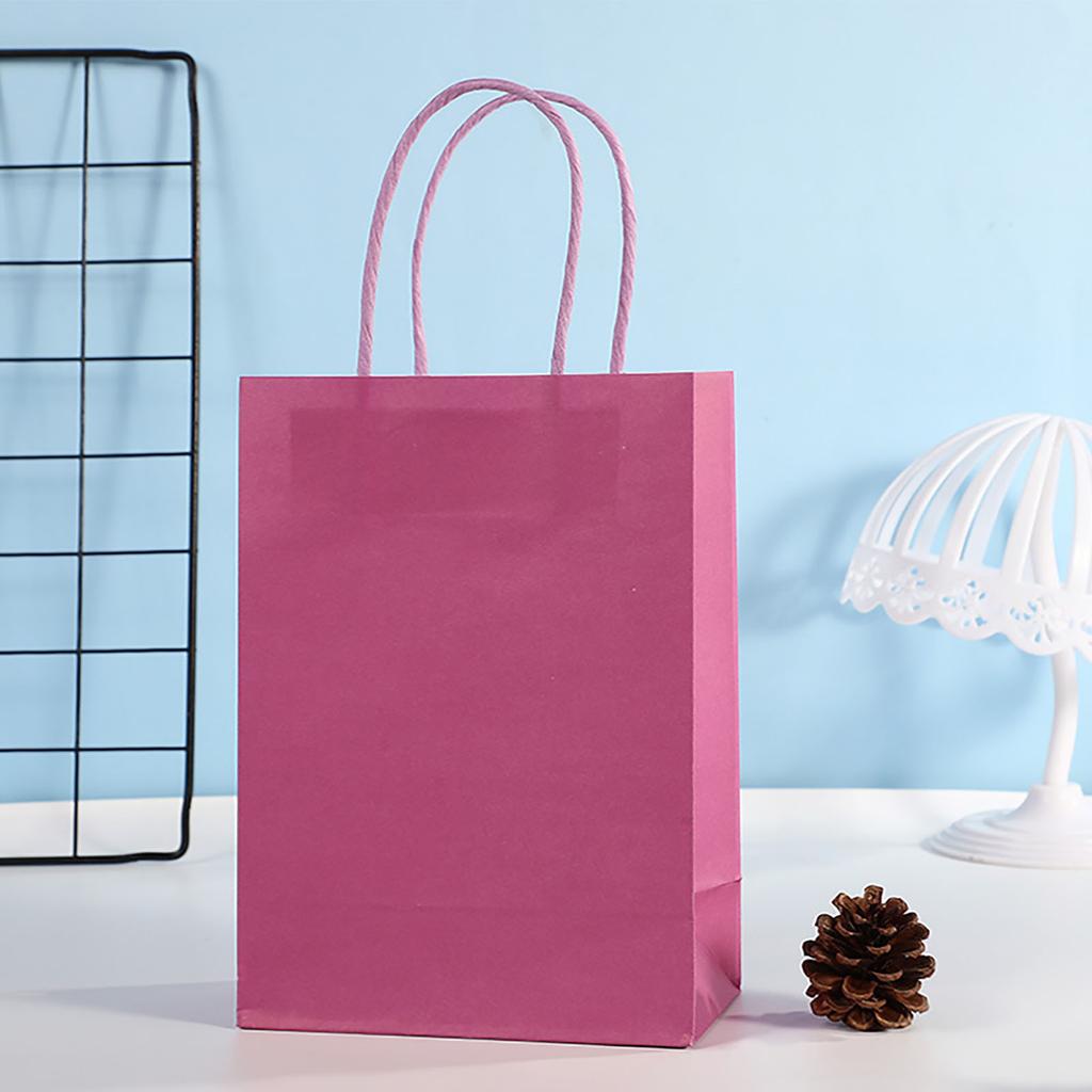 24 Pezzi Sacchetti di Carta Colorati Imballaggio Portatile Sacchetto Regalo Accessorio per Shopping Feste di Compleanno