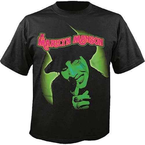 Official Marilyn Unisexson T Shirt Smells Like Children Logo Unisexs Black Rock Metal 2XL