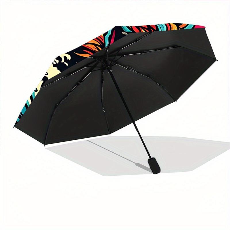 1pc Dragon, Ocean Waves Automatic Open/close, All-Season Portable Folding Umbrella for Friends, Travel, Everyday Yy250812140