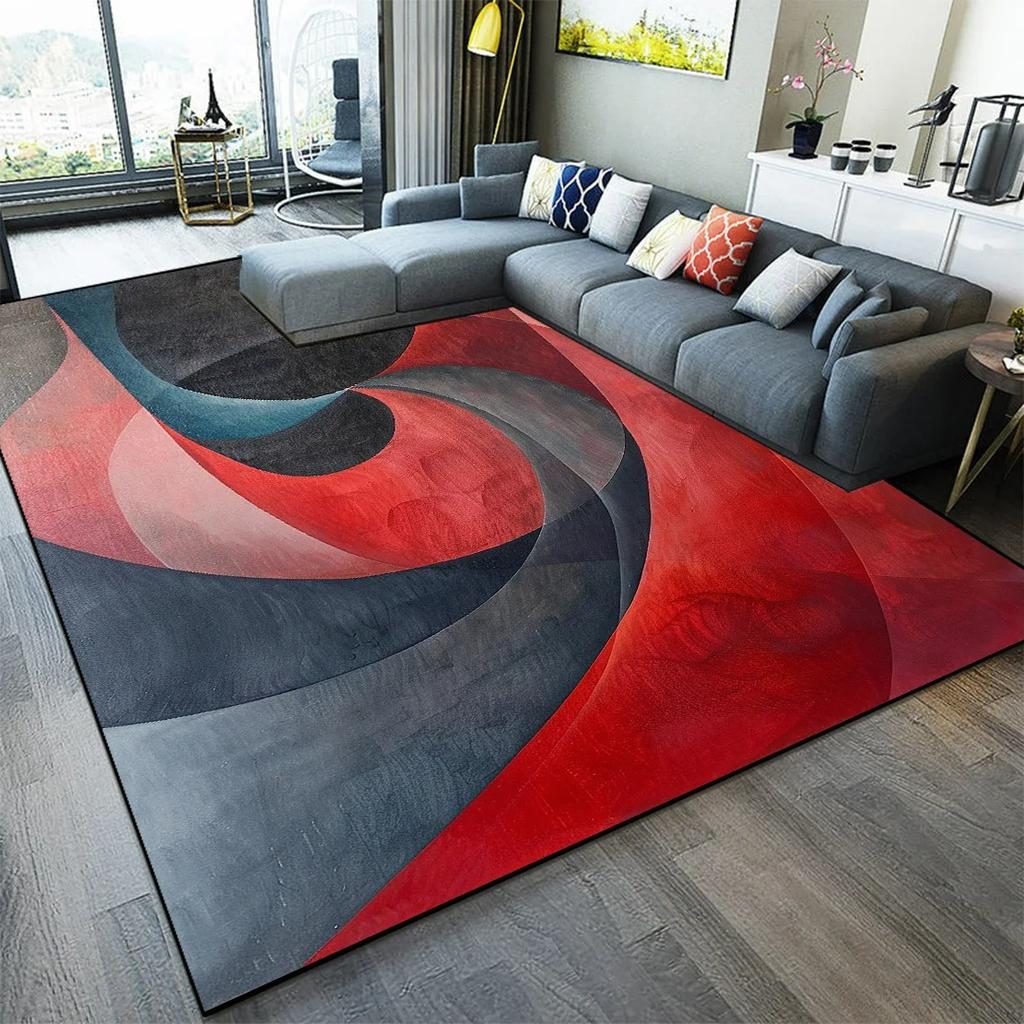 Luxury Geometric Living Room Carpet Modern Nordic Bedroom Bathroom Kitchen Door Mat Washable Sofa Hallway Area Rugs Home Decor