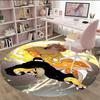 1pc Agatsuma Zenitsu  Carpet, Round Rug, Comfortable, Suitable for Entryways, Living Rooms, Office, And Bedrooms, Christmas Decoration