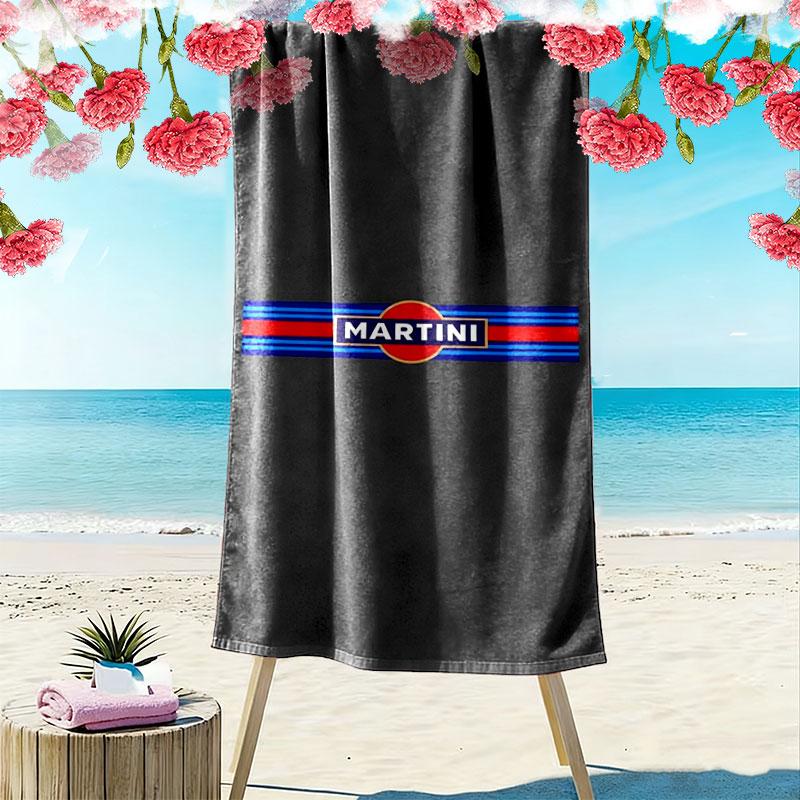 Asciugamano da Spiaggia Stampa Martini Racing, Asciugamano Grande Morbido ad Asciugatura Rapida per Spiaggia Campeggio Nuoto