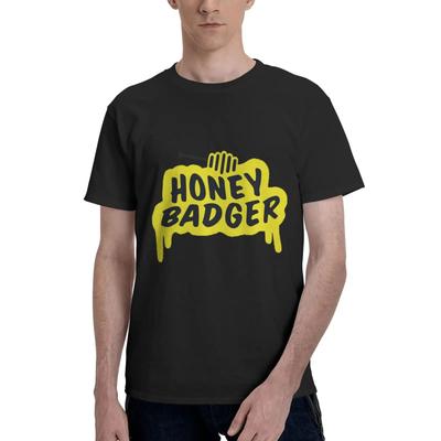 Honey Badger Herren T-Shirts Homme T-Shirt Streetwear Baumwolle Täglich Vier Jahreszeiten Tees Hemd Männer Kleidung Anime Kleidung
