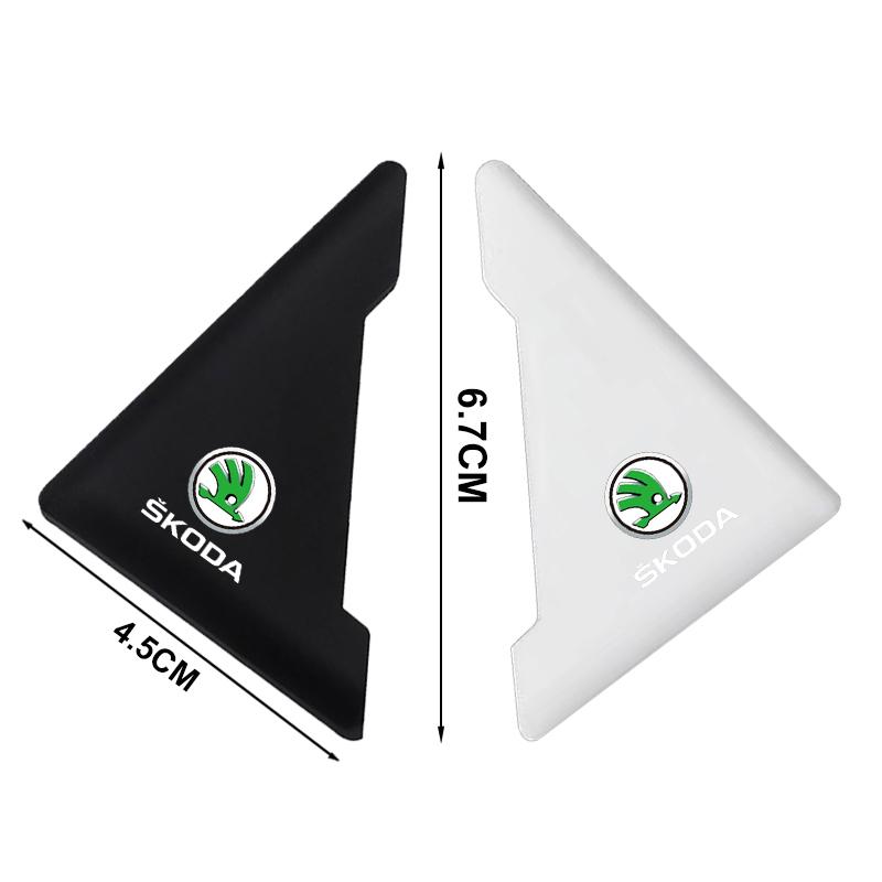 2 Piezas Protector de Esquina de Puerta de Coche de Silicona Anti-Colisión para Skoda Octavia Fabia A7 Kamiq Kapoq Kodiaq Rapid SCALA Superb Yeti Derivados