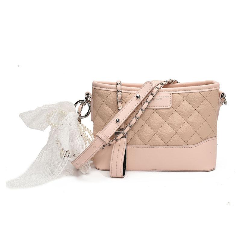 Wholesale Hot Sale Fashion Diamond Simple Korean Version Temperament Bucket Bag Women Commuter Style Versatile High Sense Messenger Bag