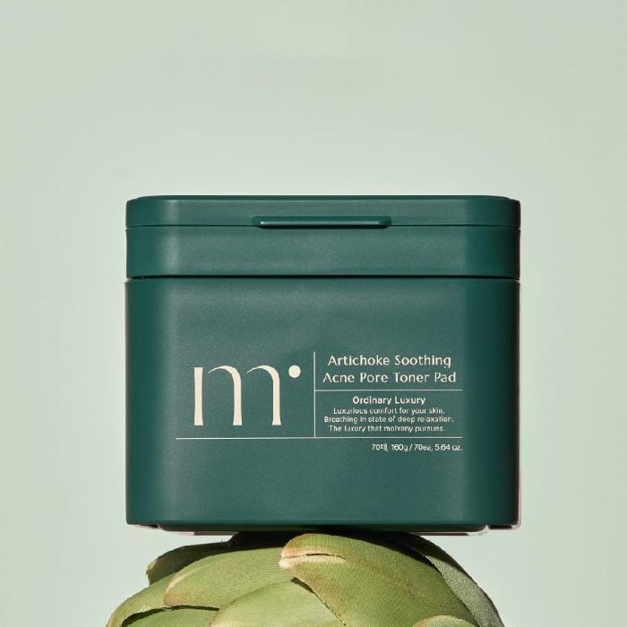 molvany Artichoke Soothing Acne Pore Toner Pad 160g 70EA