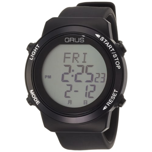 Gurus Wristwatch with Stride Measurement GRS001-02 Black