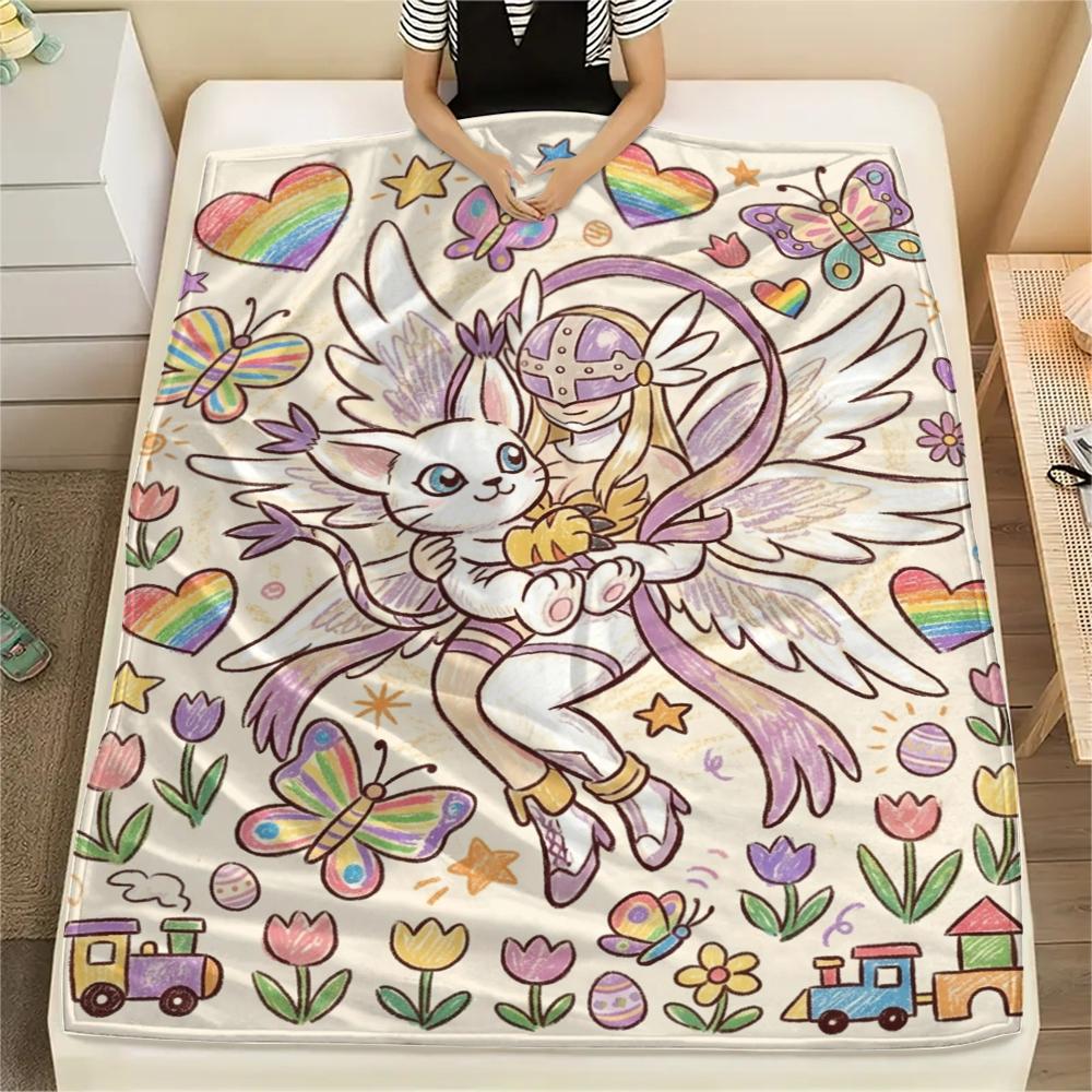 

Digimon Main Partner Blanket, Digimon Fan Cozy Throw, Ideal Gift 75x90cm