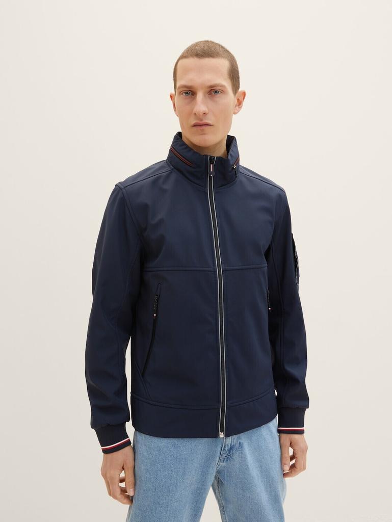 Demi-season Jacket Tom Tailor Softshell Jacket (1034864) Sky Captain Blue
