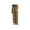 Adidas Originals Solid Color Comfortable Loose Fit Multi-Pocket Cargo Pants Women Pants Olive IX9972