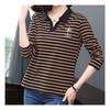Navava Men S Palm Embroidery Collar Long Sleeve T ShirT nT1406