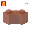 Non-Toxic 128Pcs/Lot 3063 85080 Curved Building Blocks Moc Accessories Compatible With Bricks Diy Children Toys Assembly Gift Box