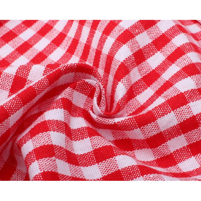 Jennice House Kids Aprons - Children's Artists Pure Cotton Gingham Apron With Pocket and Adjustable Neck Strap, Painting and Baby Chef Party Apron