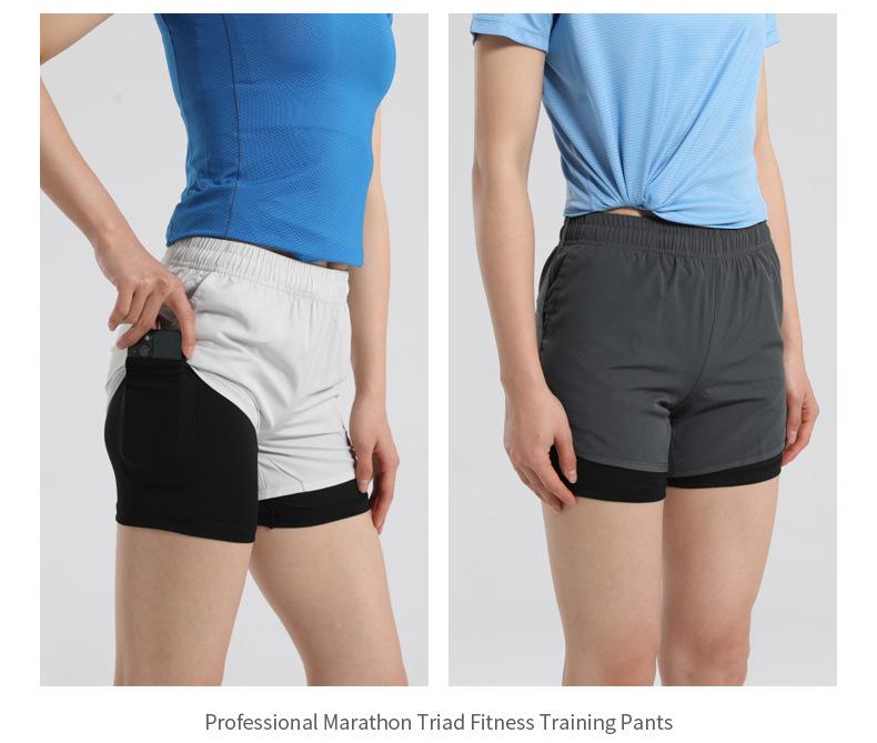 Men's Quick-Dry Double-Layer Running Shorts