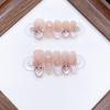 Hand-woven Armor Sweet Girl Hand-painted Eye French Cute Bow Nail Art Patch