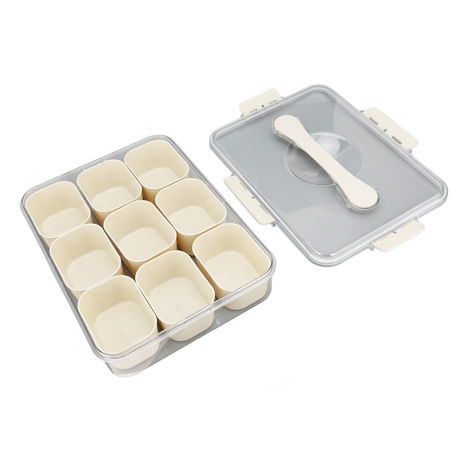 

Портативный поднос для закусок с крышкой и ручкой, 9 отделений, пищевой контейнер для конфет L(for 6.5-9kg)