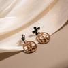 Natal Year Rabbit Earrings Red Festive Holidays Chinese Style Autumn And Winter Earrings Cartoon Earrings Female