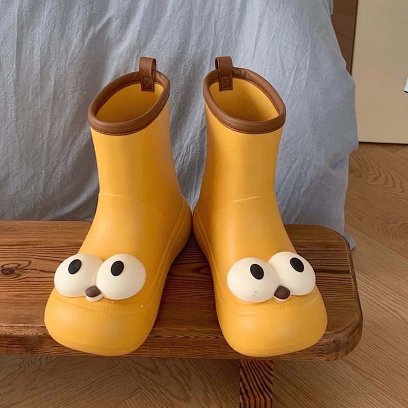 Youjian Cute Cartoon Women's Rain Boots - Non-slip & Waterproof for Outdoors