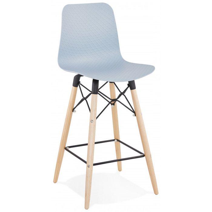 Tabouret bar déco "Detroit Mini" Kokoon - Bleu Tendre - 1 Tabouret