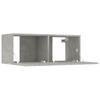 6 Piece TV Cabinet Set Concrete Grey Particleboard