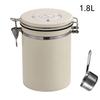 304 Stainless Steel Coffee Beans Vacuum Storage Jar with Spoon Large Capacity Airtight Container Grains Nut Keep Fresh Storage