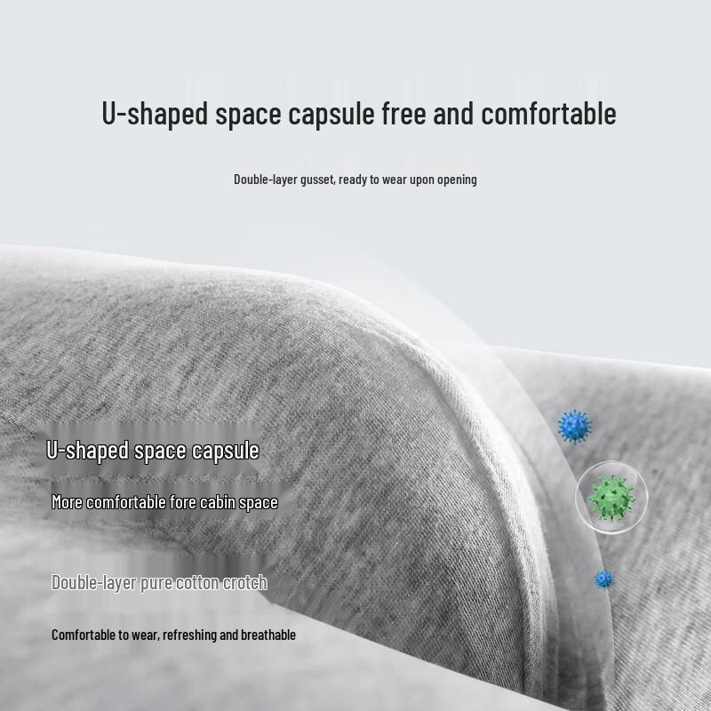 Yilu Men's Disposable Pure Cotton Travel Boxer Briefs 6-Pack