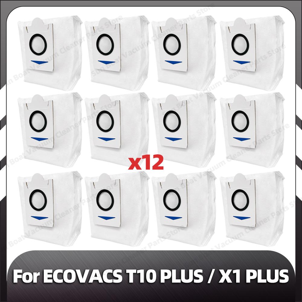 Compatible for ECOVACS T10 PLUS / X1 PLUS Replacement Side Brush HEPA Filter Mop Pad Dust Bag Spare Parts Accessories
