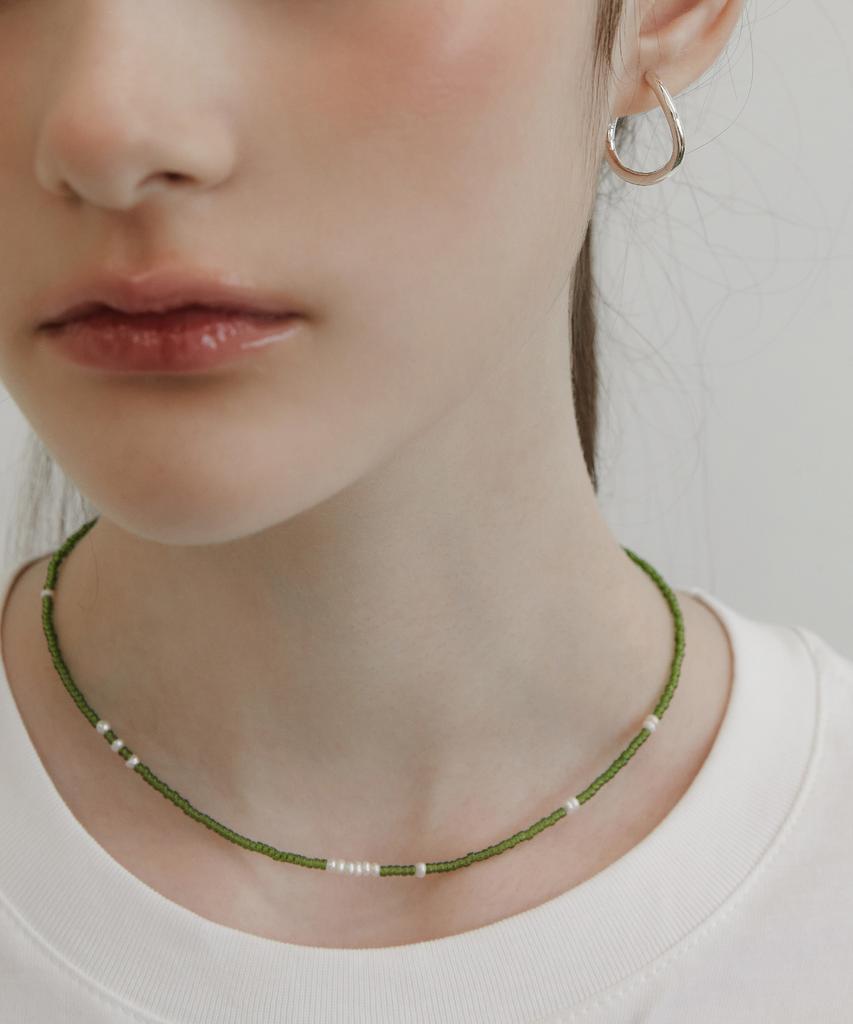Tatiana (Silver 925) Collage Bead Necklace Nz2450
