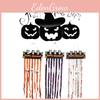 Haunting Halloween Skull Door Curtain In Striking Colors For Party Decorations
