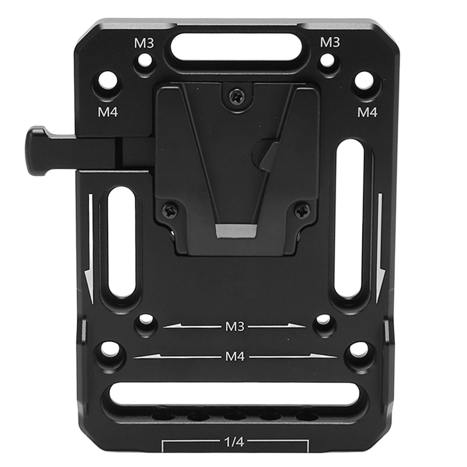 

V-образная пластина для крепления батареи из алюминиевого сплава с несколькими отверстиями для винтов V-образная пластина для крепления батареи для камеры