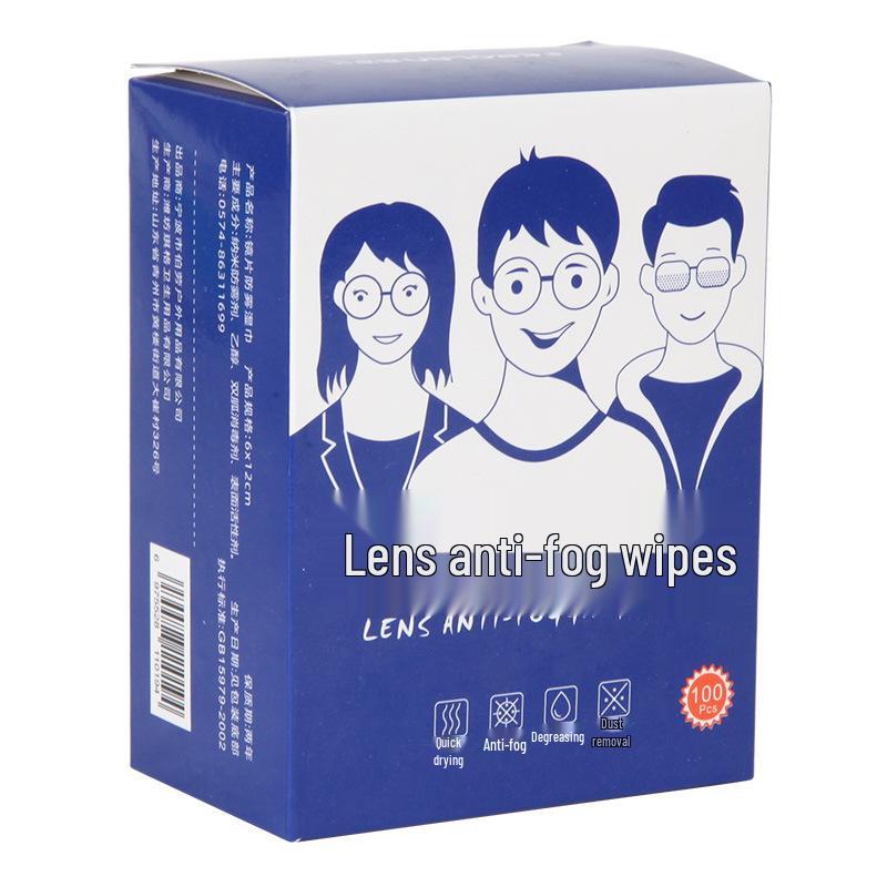 High-Definition Anti-Fog Antibacterial Wipes for Eyeglasses - Special Lens Cleaning Cloths