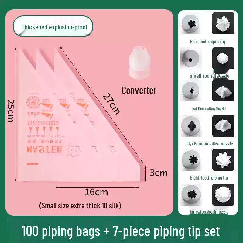 Disposable Pastry Bags Set