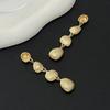 IngeSight.Z Y2K Bohemia Colored Glass Rhinestone Drop Earring Women Exquisite Elegant Oval Metal Piercing Ear Accessory Jewelry