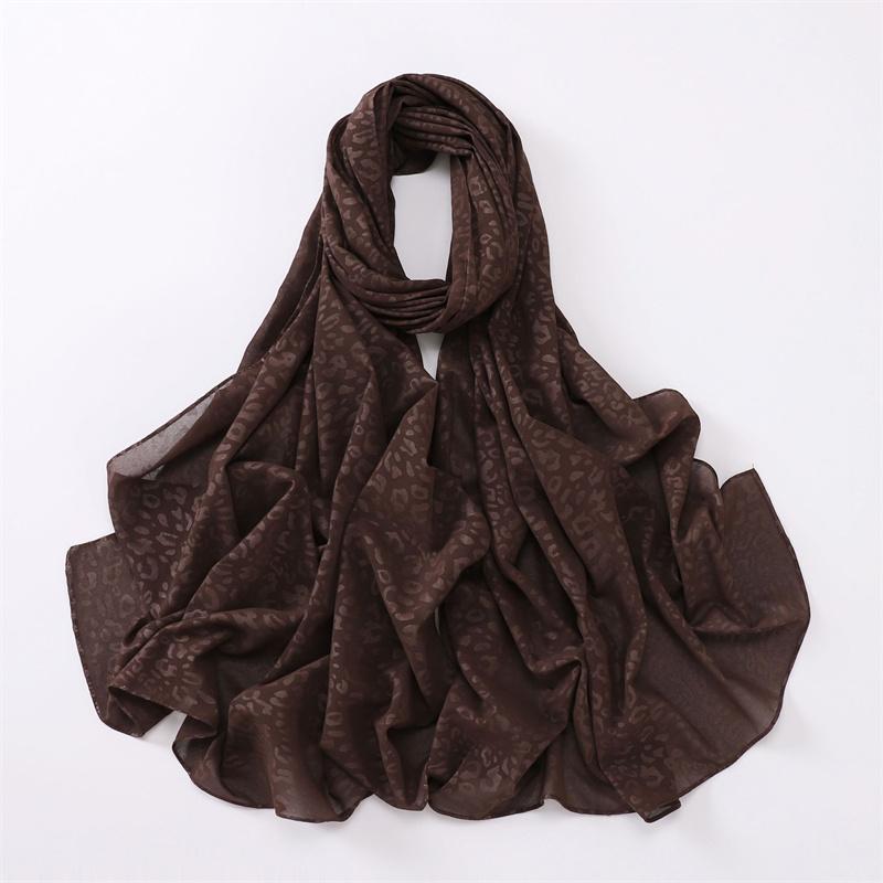 Fashion Press Leopard Dot Bubble Chiffon Instant Hijab Shawl Lady High Quality Wrap Beach Bufandas Ramadan Muslim Sjaal 170*70Cm