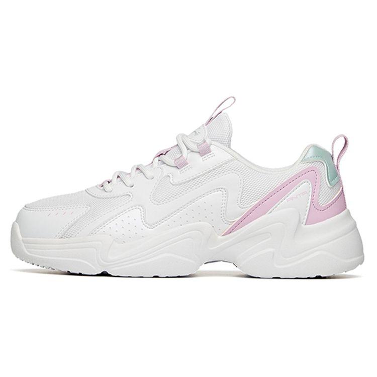 Anta Lifestyle Series Mesh Dad Shoes Women Sneaker Pink Purple Red 922118823-3