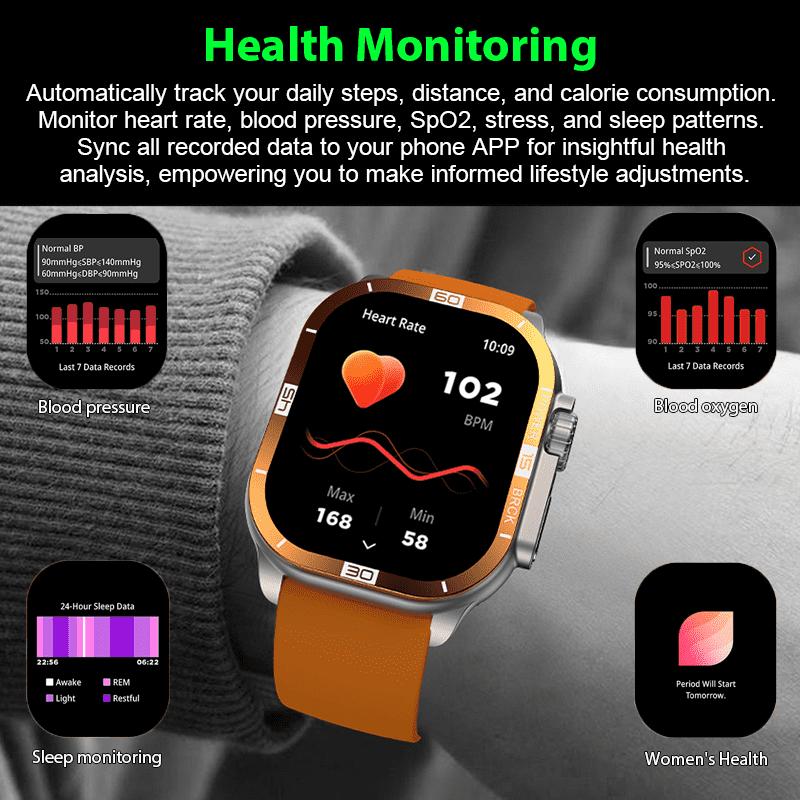 Bluetooth Call Smart Watch For Women Men Amloed Watches Men Sports Fitness Tracker Heart Rate Smartwatch For Android IOS