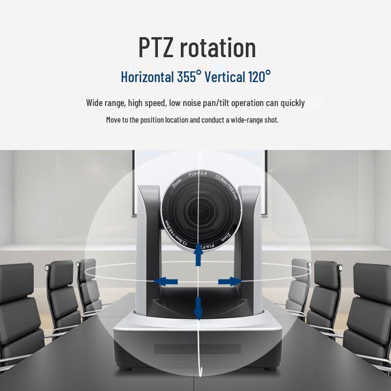 HD PTZ Video Conference Camera - 5x Zoom, HDMI/SDI/IP/USB (CN version)