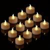 Flameless LED Candlelight Battery Powered Suitable for Christmas, Halloween, Home, Wedding, Party, Valentine's Day Desktop Decoration